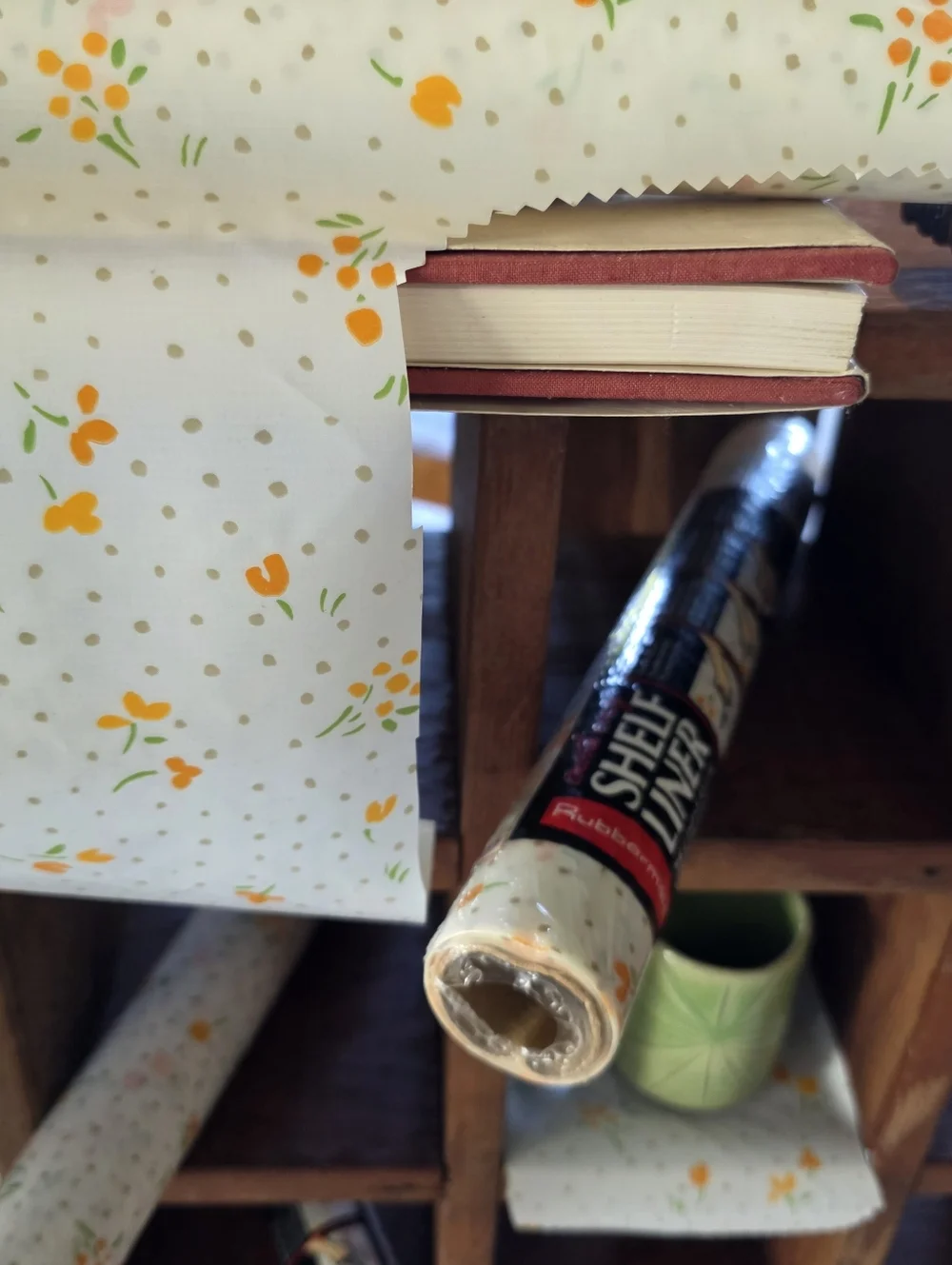 NOS VTG Floral Print Rubbermaid Shelf Liner Roll 1985 - 90's CottageCore Print